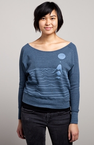 Ripple: Threadless Girly Loose Thermal Raglan, Girly Select - 40% Off Winter Collection + Threadless Collection