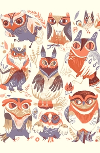 Owl Party, Meg's Designs + Threadless Collection