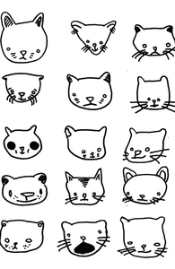 Drunken Cat Drawings
