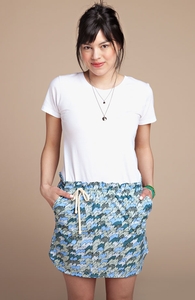 Waves: Girly Poplin Skirt, Select Girly + Threadless Collection
