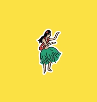Hula Girls Guys Pima Tank t-shirt design