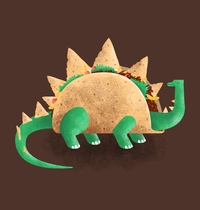 Tacosaurus t-shirt design