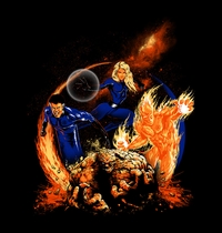 The Powers of Four t-shirt design