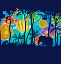 Rainfishorest t-shirt design