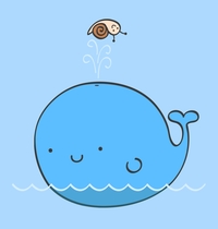 The Whale and the Snail t-shirt design