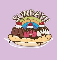 I Scream Sunday t-shirt design