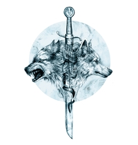 Dire Wolf t-shirt design