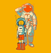 A Spaceboy Retrospective t-shirt design