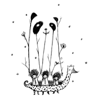 Fake Pandas Have More Fun t-shirt design