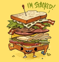 Totally Stacked t-shirt design