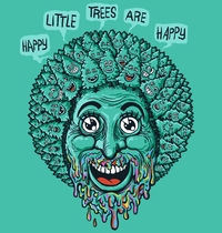 Happy Little Trees are Happy t-shirt design