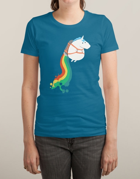 Fat Unicorn on Rainbow Jetpack Hero Shot