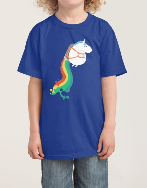 Fat Unicorn on Rainbow Jetpack Hero Shot