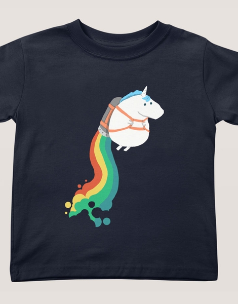 Fat Unicorn on Rainbow Jetpack Hero Shot