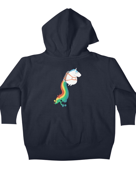 Fat Unicorn on Rainbow Jetpack Hero Shot