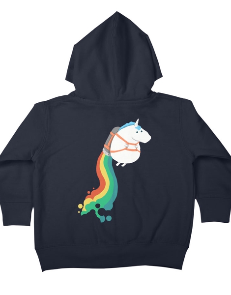 Fat Unicorn on Rainbow Jetpack Hero Shot
