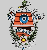 Red Baron Tattoo t-shirt design