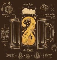 Le Beer Elixir of Life  t-shirt design