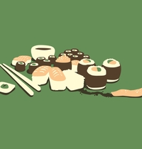 I Hate Japanese Food t-shirt design