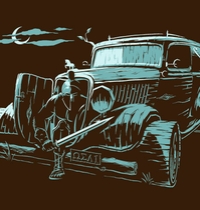 Trojan Hearse t-shirt design