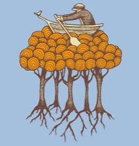 Sailing The High Trees t-shirt design