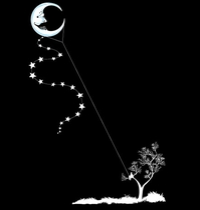 Moon Kite t-shirt design