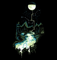 Star Men in Moon's Milk t-shirt design