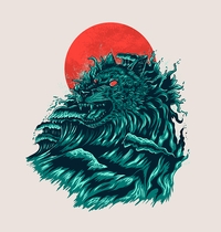 wave t-shirt design