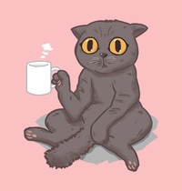 Catffeinated t-shirt design