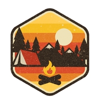RETRO CAMPING t-shirt design