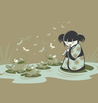 The Frog Piper t-shirt design