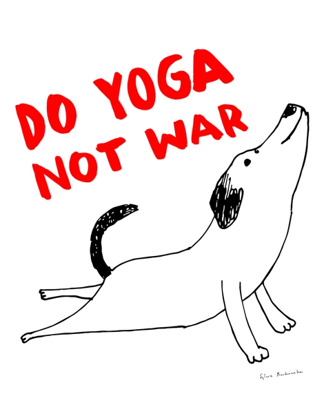 Do Yoga Not War Dog Hero Shot