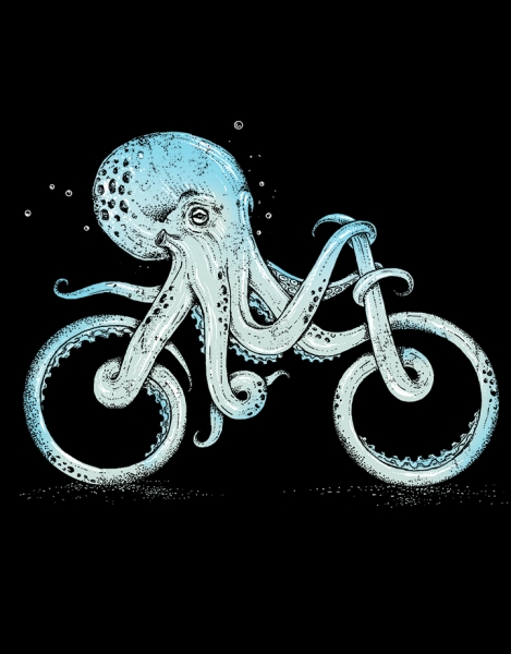Octopus Bike (Black Variant) Hero Shot
