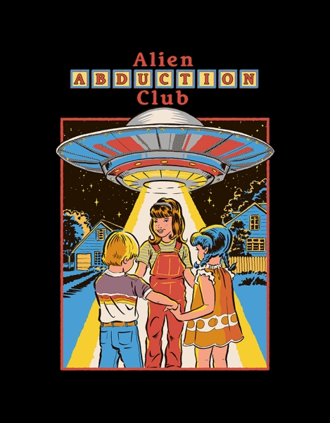Alien Abduction Club (Black Variant) Hero Shot