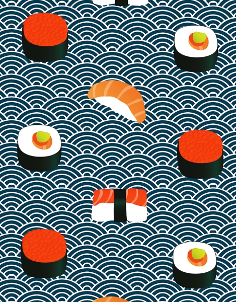 Sushi Pattern Hero Shot