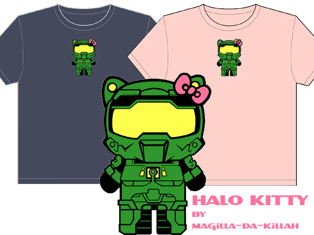 Halo Kitty by magilla-da-killah on Threadless